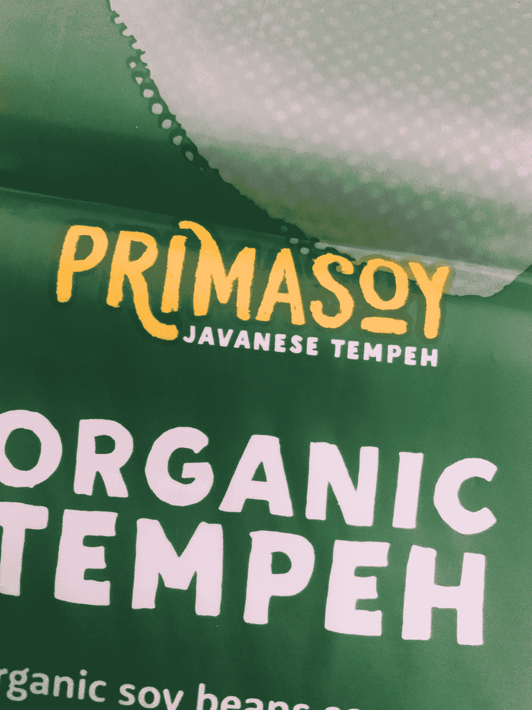 Primasoy custom compostable packaging — front