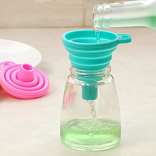 Zero Waste Co - Easy Pour Collapsible Silicone Funnel no more mess