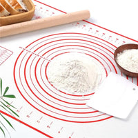 Zero Waste Co - Silicone Baking Mat - Non-Stick Non-Skid Pastry Mat with Measurements