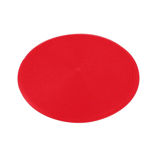 Zero Waste Co BPA Free Round Microwave Safe Non Stick Silicone Baking Mat in Red