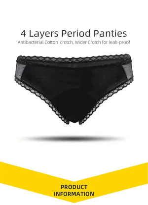 Zero Waste Co Lace Bikini Stylish Design Leak Proof Incontinence and Period Underwear for Women