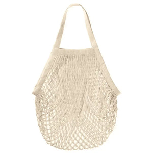 Recycled Cotton Reusable String Shopping Tote Bag