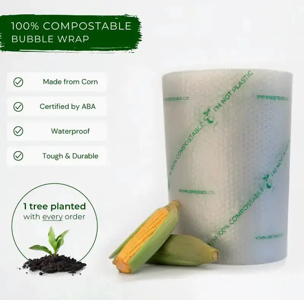 Zero Pack ABA Certified 100% Compostable, Sustainable Bubble Wrap - Zero Waste Co